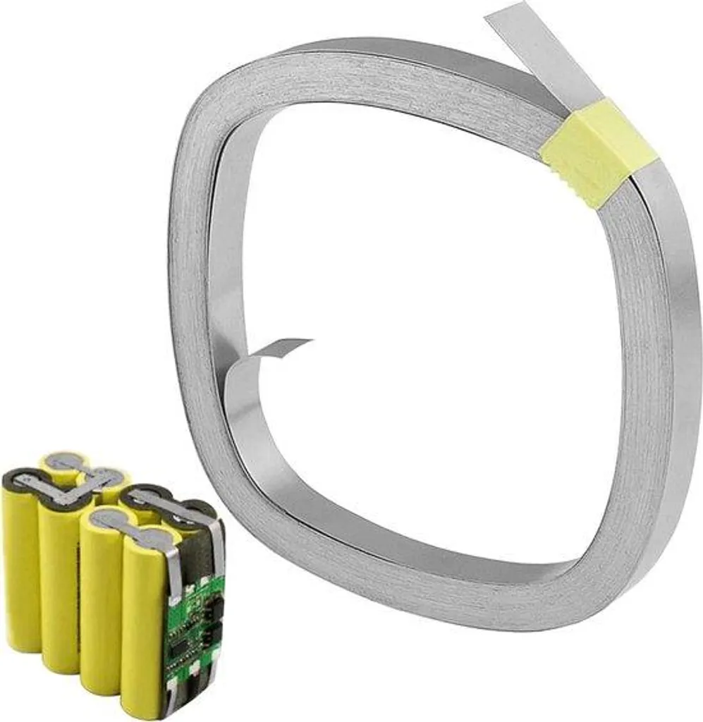 Bande de Nickel 0,15 x 8 mm - Rouleau 10m pour Soudure de Batterie Li-ion