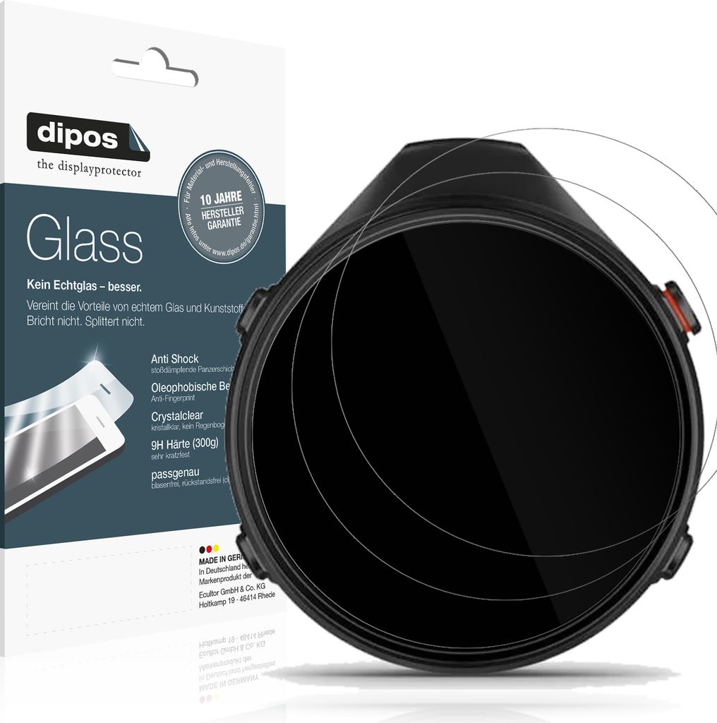 2x Schutzfolie für Garmin Approach G12 - Anti-Shock 9H Folie dipos Glass Kunststoffglas