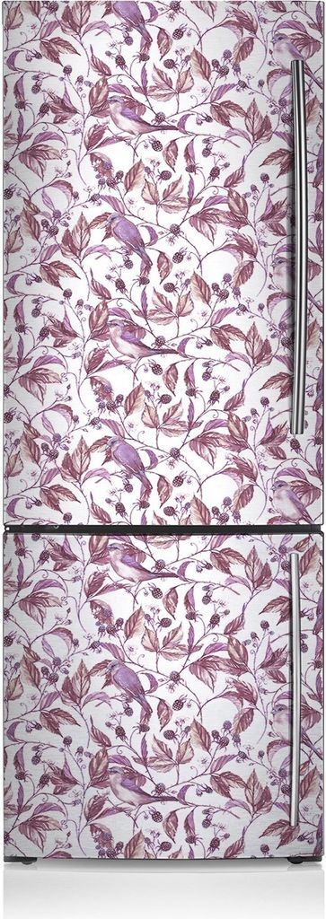 Dekoration Kühlschrank Aufkleber Magnete Küche Kühlschrankmagnete 60x190 cm - Vögel auf der Niederlassung