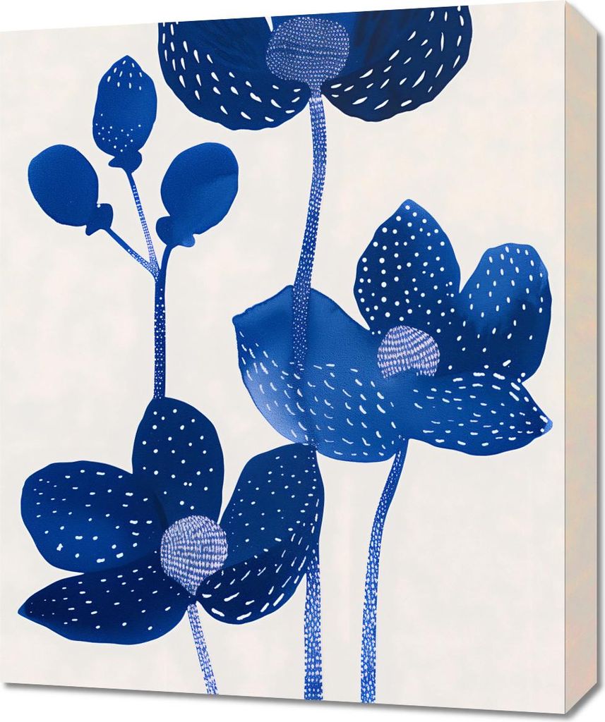 Bild 50x60cm Nachtblumen