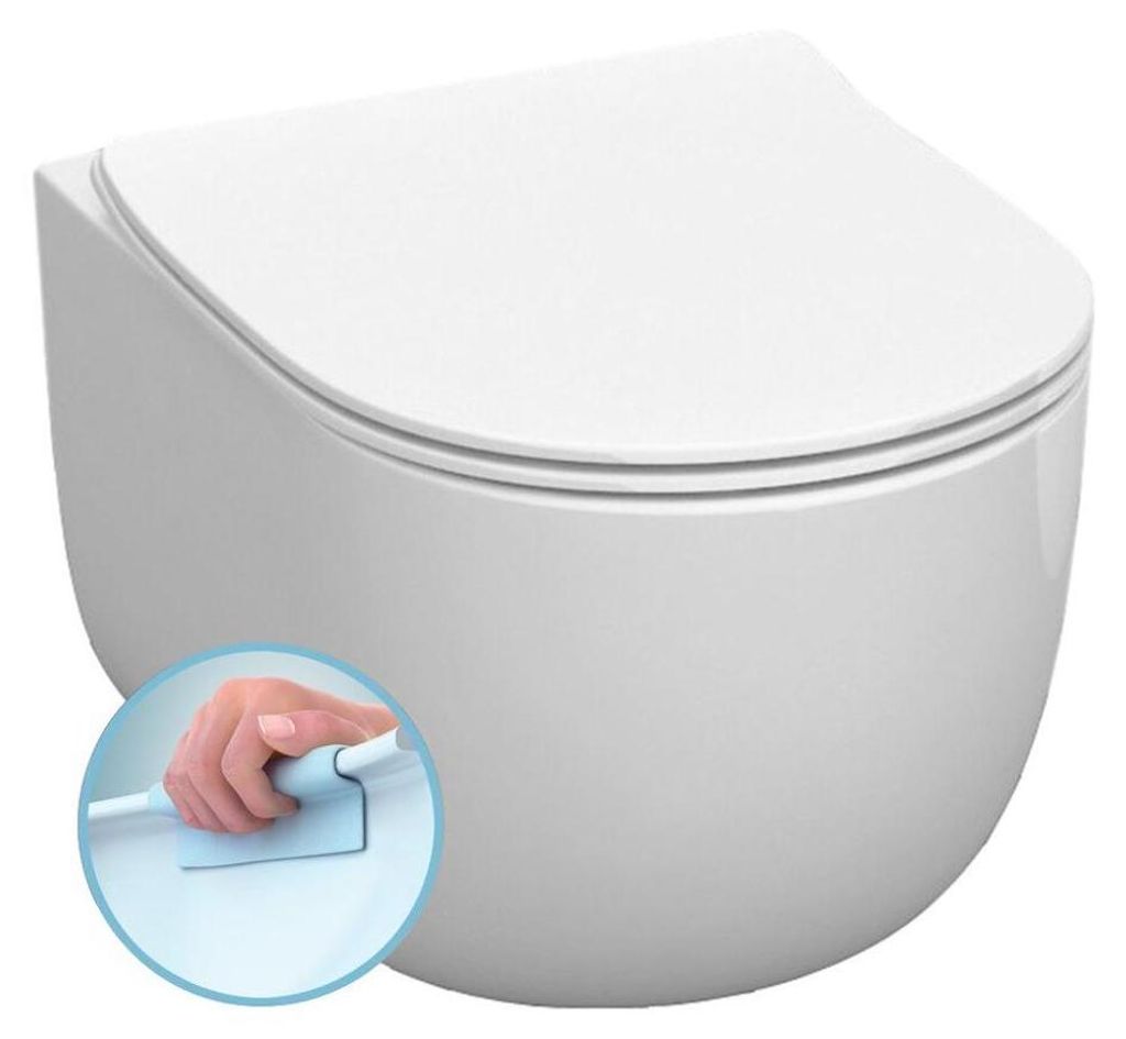 Sapho Kerasan Flo - WC Norim, senza bordo, bianco 311101 Immagine del prodotto 