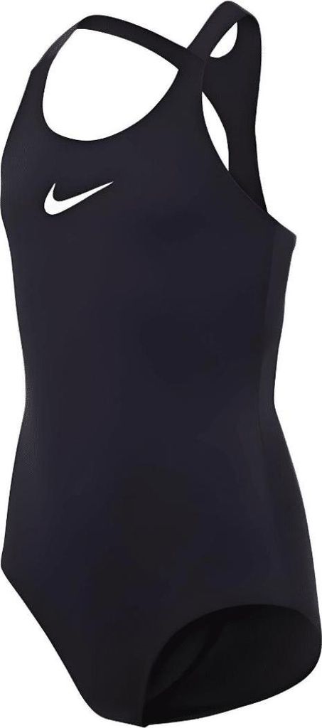 Nike Mädchen Badeanzug Essential Racerback One Piece Schwarz