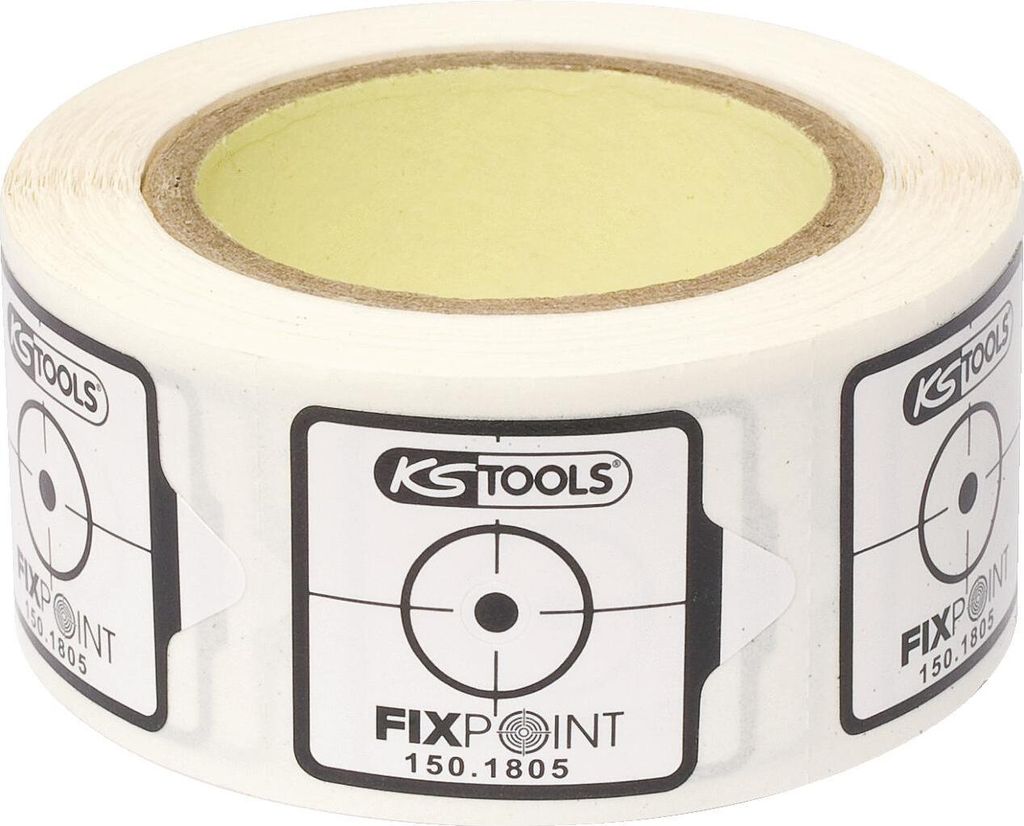 KS Tools Rolle Fixpoint Aufkleber ,300 Aufkleber, 150.1805