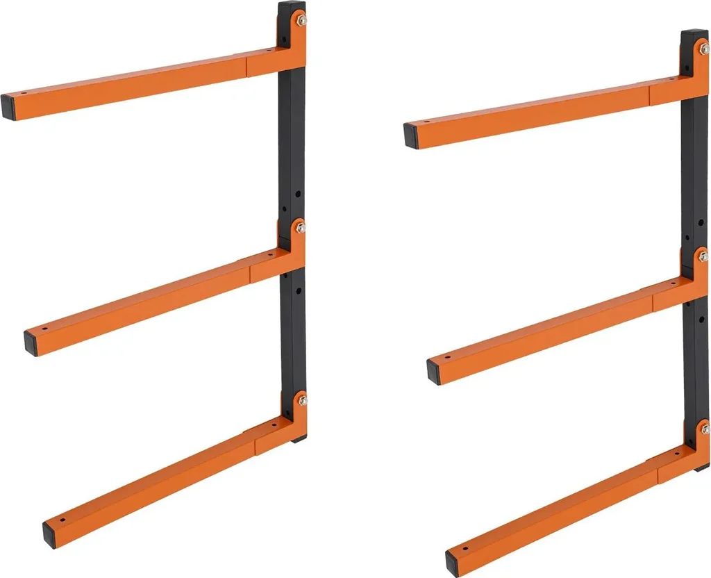 Étagère murale pour bois de chauffage, kit de stockage bois intérieur