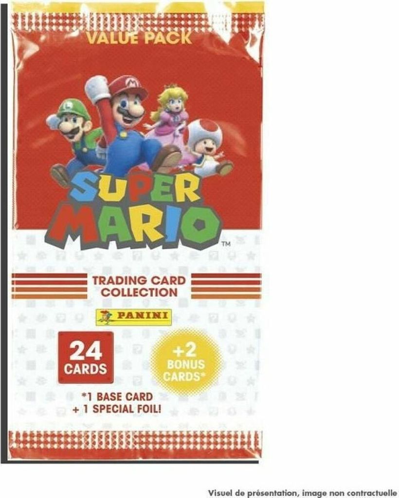 PANINI – Super Mario Sammelkarten – Fette Packung mit 24 Produktbild 