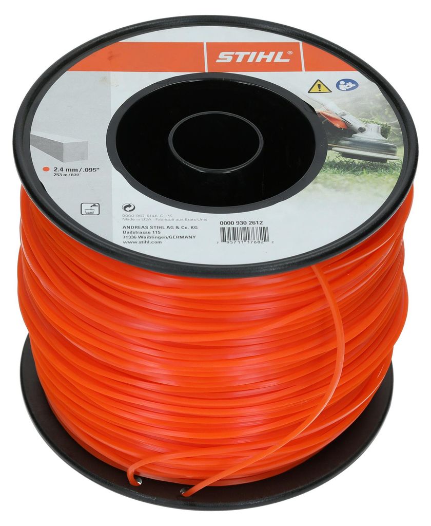 Rouleau de fil de coupe carré diam 2,4mm x Long 253m - Image du produit 