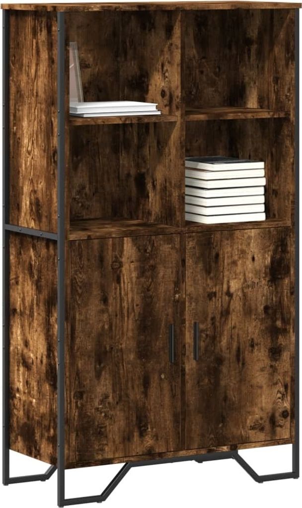 (Robust Möbel)Highboard - Schubladenkommode/Sideboard - elegantes Design - Flur, Wohnzimmer - Räuchereiche 79,5x35,5x137,5cm Holzwerkstoff DE...