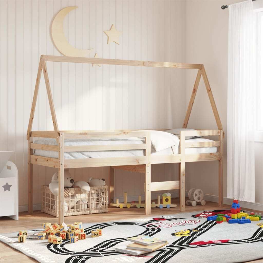Maison Exclusive - Dach für Kinderbett 209x85,5x88 cm Massivholz Kiefer