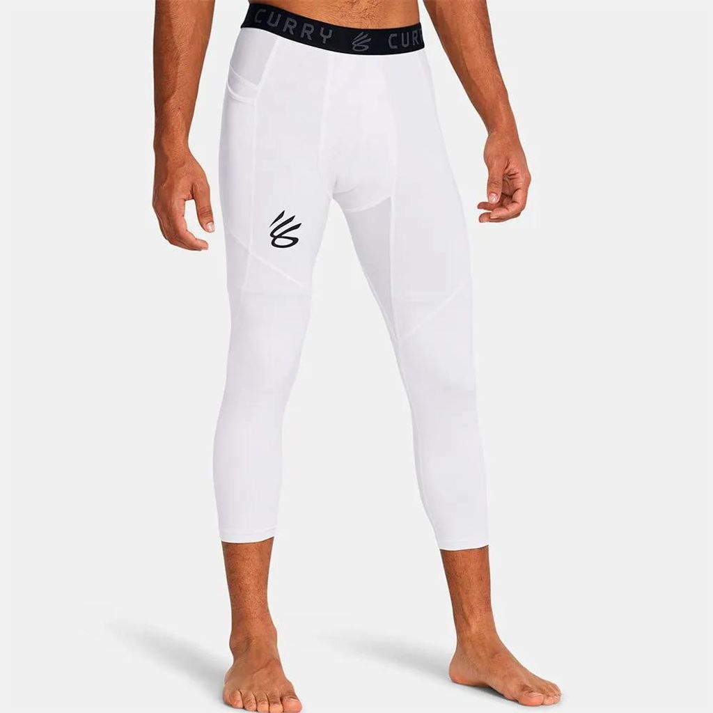 Under Armour Curry Brand Leggings Weiß M Herren Weiß M