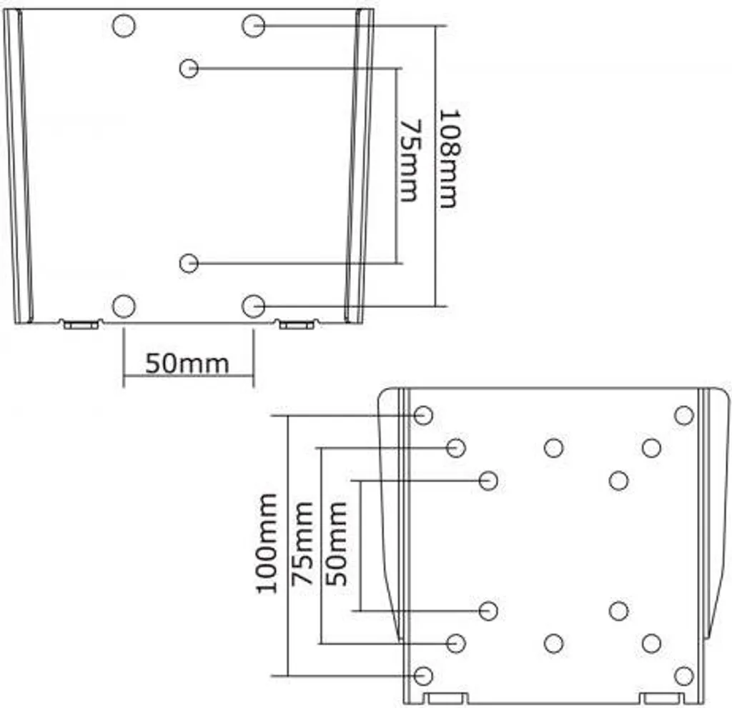 Fixation Murale Écran Supportant 30kg avec Articulation pour Moniteur 30"