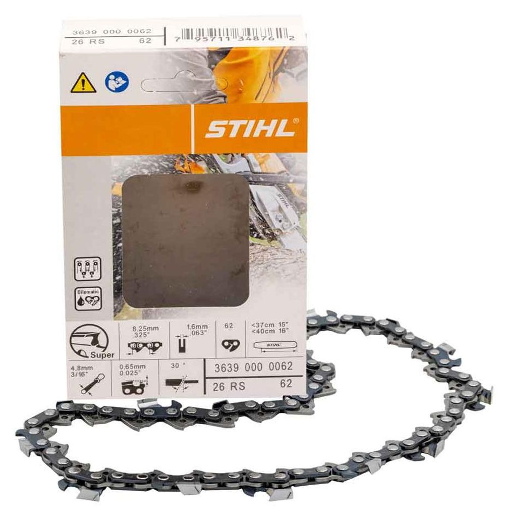Stihl 36390000062 zaagketting, .325, 1,6 mm, 62 GL, 37 cm Productafbeelding 