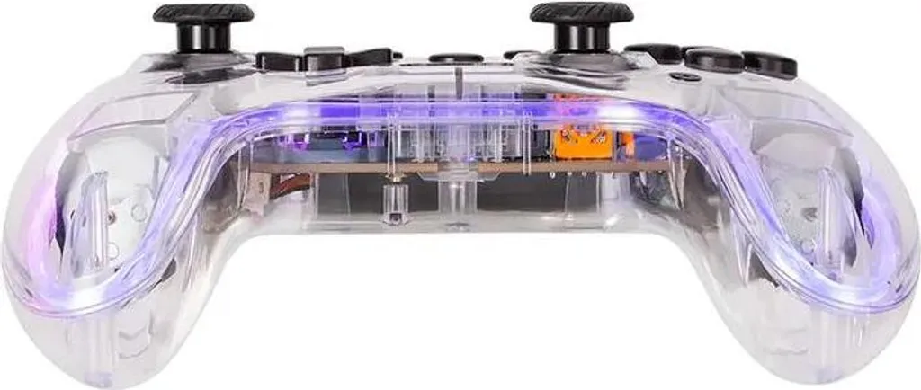 Manette PC Violette Marvo Ghost 40 avec Vibrations et Joysticks Précis - 4