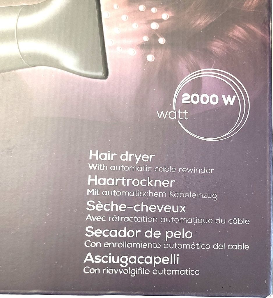 Fén BEURER HC55 2200W s vtahováním kabelu černý Obrázek produktu 9