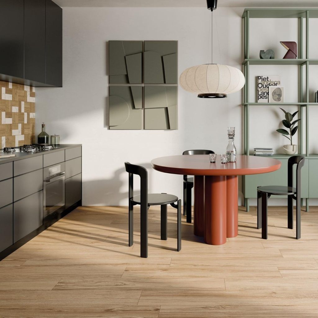 Fliesen Holzoptik Beige 30x120 cm CASA39 La Fabbrica Ava Honey Wood