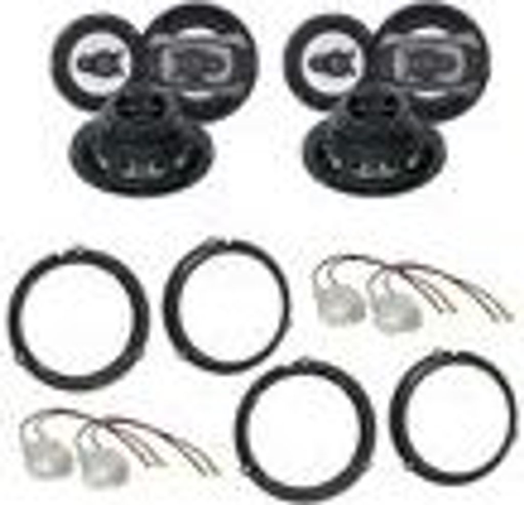 Crunch GTI-62 2-Wege Koaxial 16,5 cm Lautsprecher Einbauset für Ford C-Max DXA