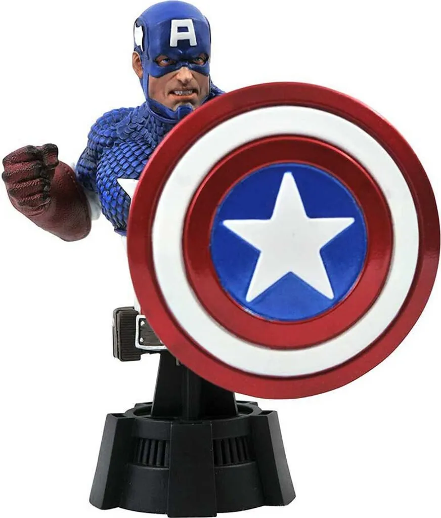 Marvel Comics Buste 1/7 Captain America 15 cm - Statuette de Collection