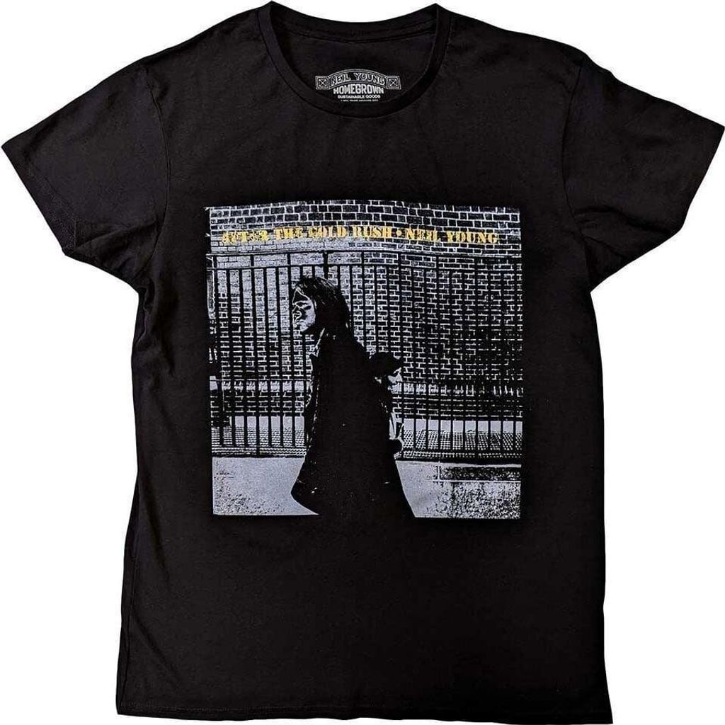 Neil Young After The Gold Rush Black M T-Shirt