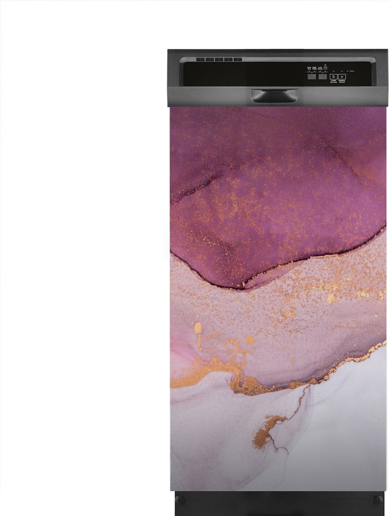 Aufkleber sticker 45x80 cm Dekorative folie Spülmaschine - Farbiger Marmor