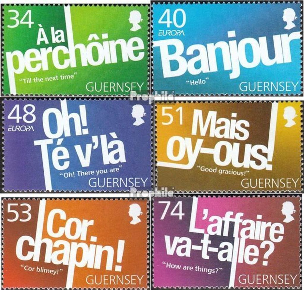Briefmarken GB - Guernsey 2008 Mi 1185-1190 (kompl.Ausg.) postfrisch Redewendungen