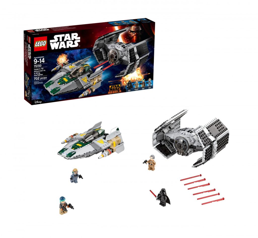 LEGO® SW-Vader's TIE Advanced vs. A-Wing Starf (75150) Lego Produktbild 