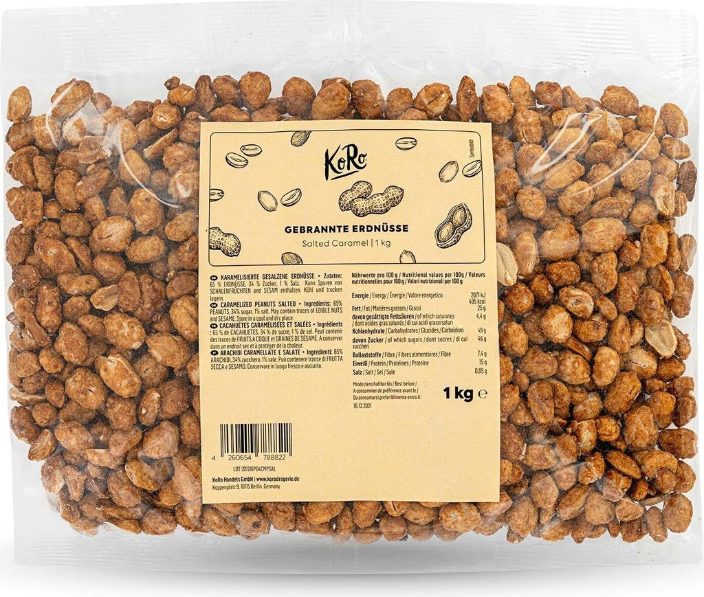 KoRo I Gebrannte Erdnüsse Salted Caramel 1 kg Produktbild 