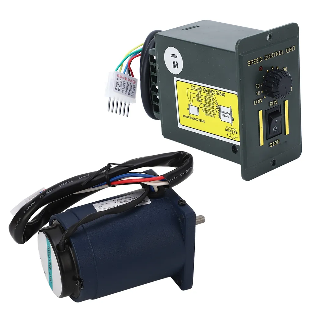 Motoréducteur AC 220V 6W Haute Torsion 1400 tr/min avec Régulateur