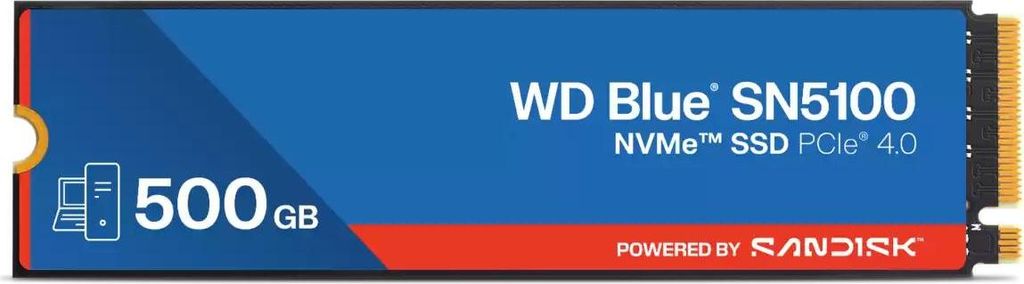 SanDisk WD Blue SN5100 NVMe SSD - Flash-Speicher - Produktbild 