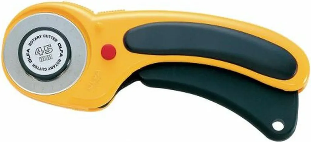 Taglierina Rotante Olfa RTY-1/C 28mm - Perfetta per Curve e Appliqué
