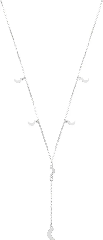 Collier Argent 925 Rhodié Ne Noircit Pas Forme Y Elégant 43cm Femme