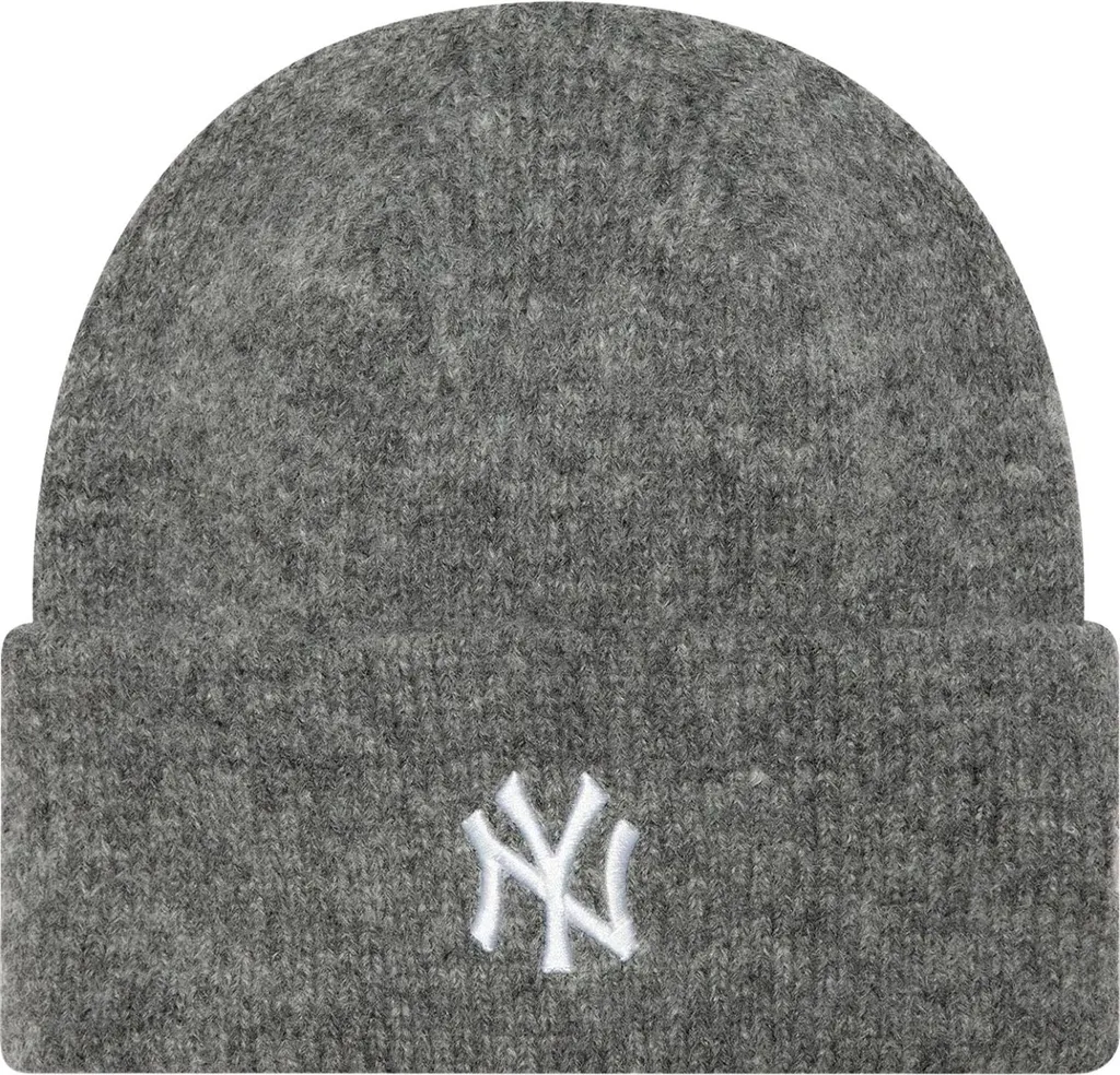 Bonnet Casquette NY Yankees Hiver Femme New Era avec Large Revers
