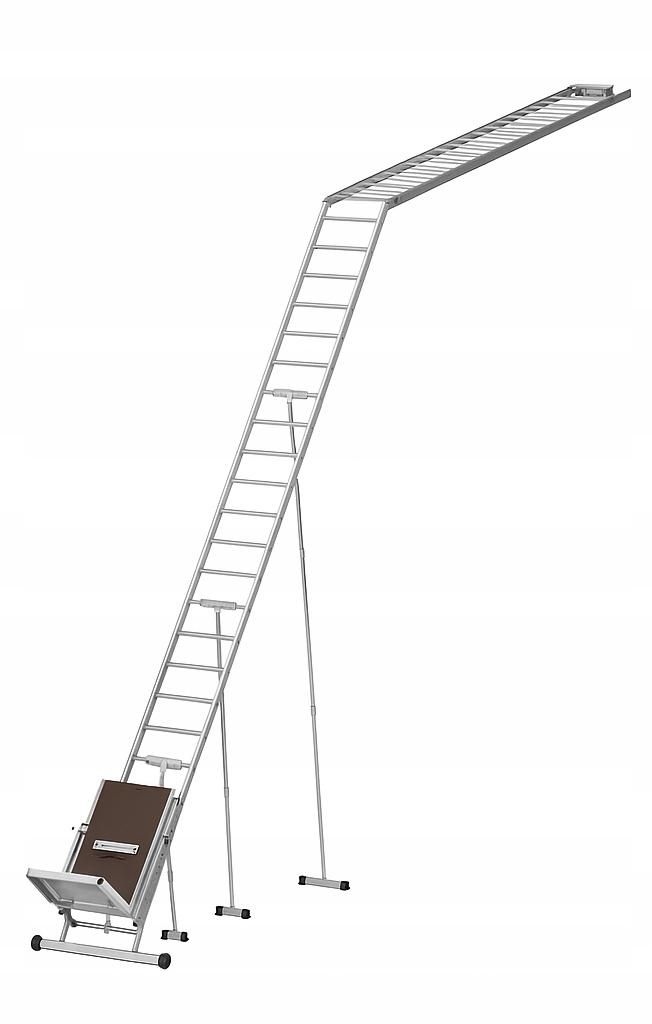 Drabest | Dachaufzug für Photovoltaikanlagen, Aluminium, 12,5 m, Tragkraft 125 kg, elektrische Winde 230 V 1050 W, Seil 12 m