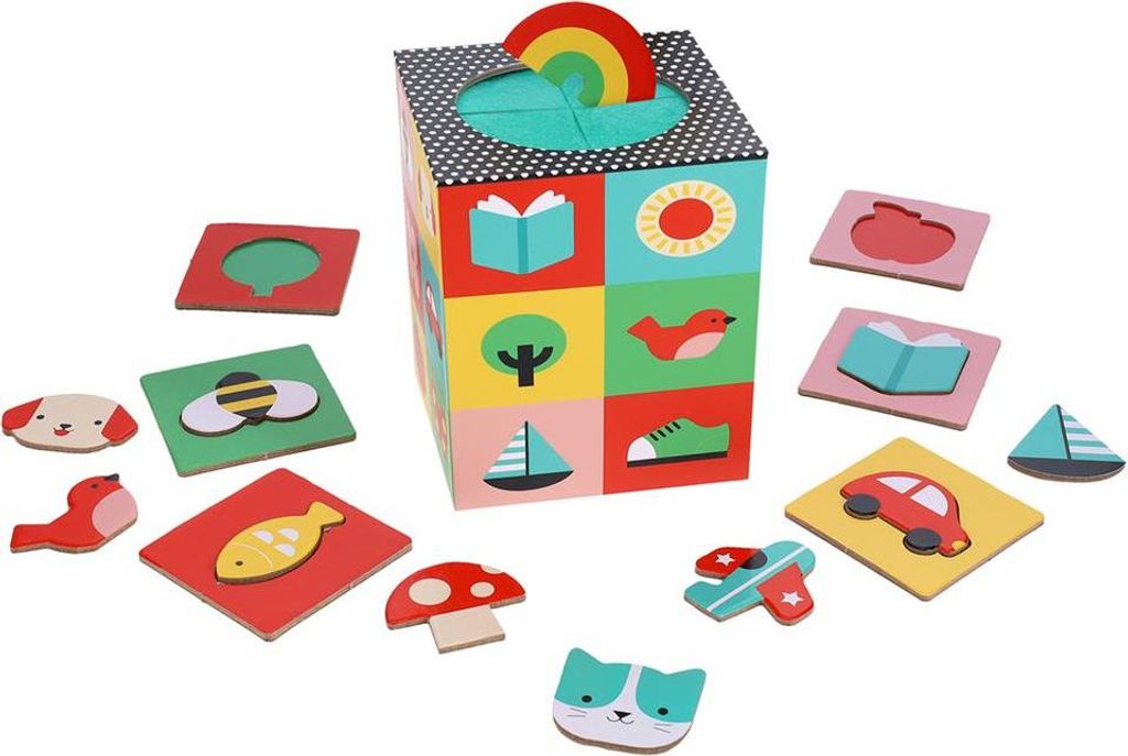 Petit Collage Lernspiel Formen fühlen sensorisches Spielzeug