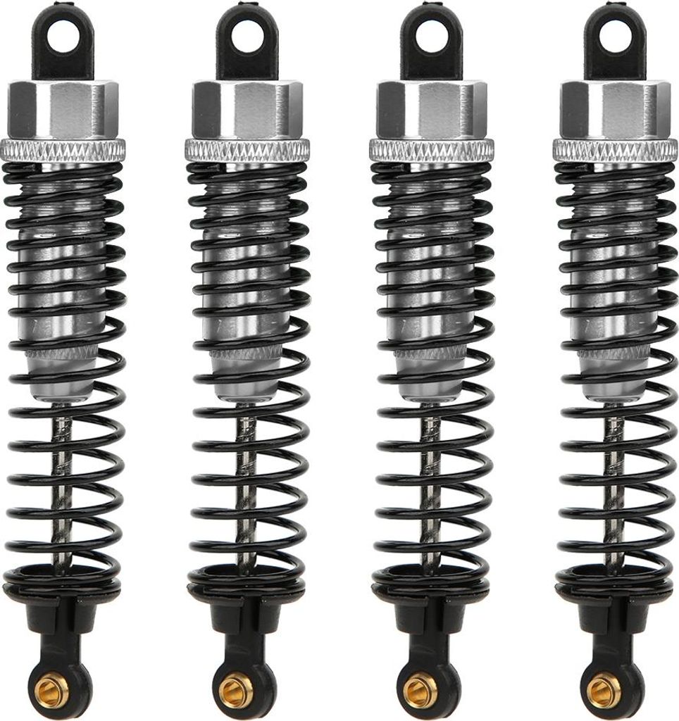 4 Stück CNC-gefräste hydraulische Stoßdämpfer aus Aluminiumlegierung für HSP 1/10 94101 94102 94103 94188 94108 RC-Cars