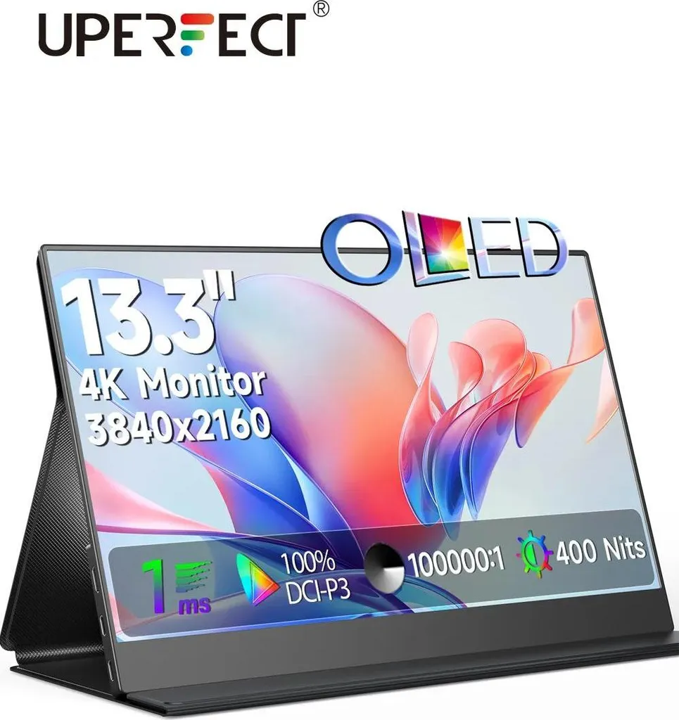 Écran secondaire 4K pour télétravail et voyage avec dalle IPS 13 pouces
