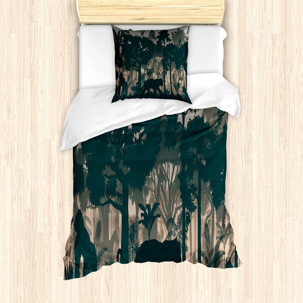 Set Letto Singolo ABAKUHAUS Spooky Wald Antiacaro e Lavabile