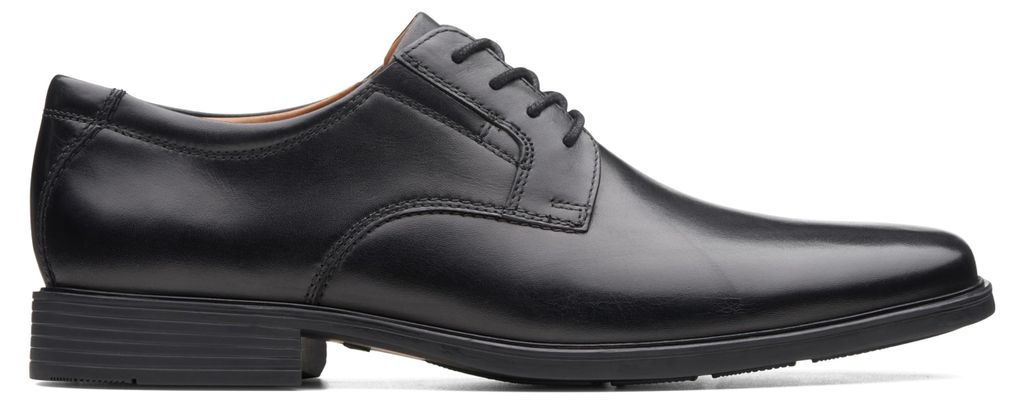 Clarks Tilden Plain čierna kožená pánska elegantná obuv Obrázok produktu 