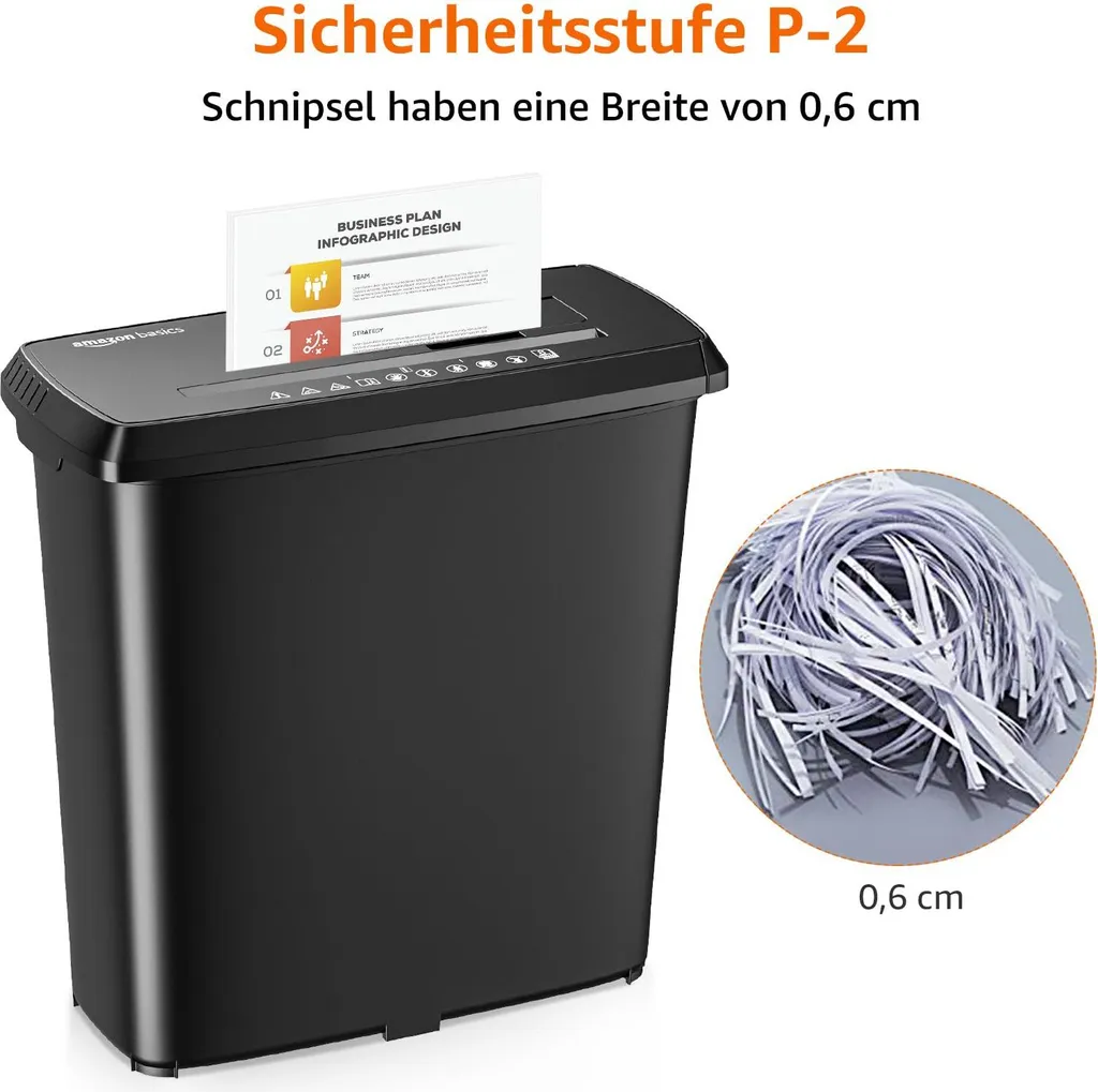 Tritacarte Amazon Basics 8 Fogli | Protezione Privacy Casa - 3