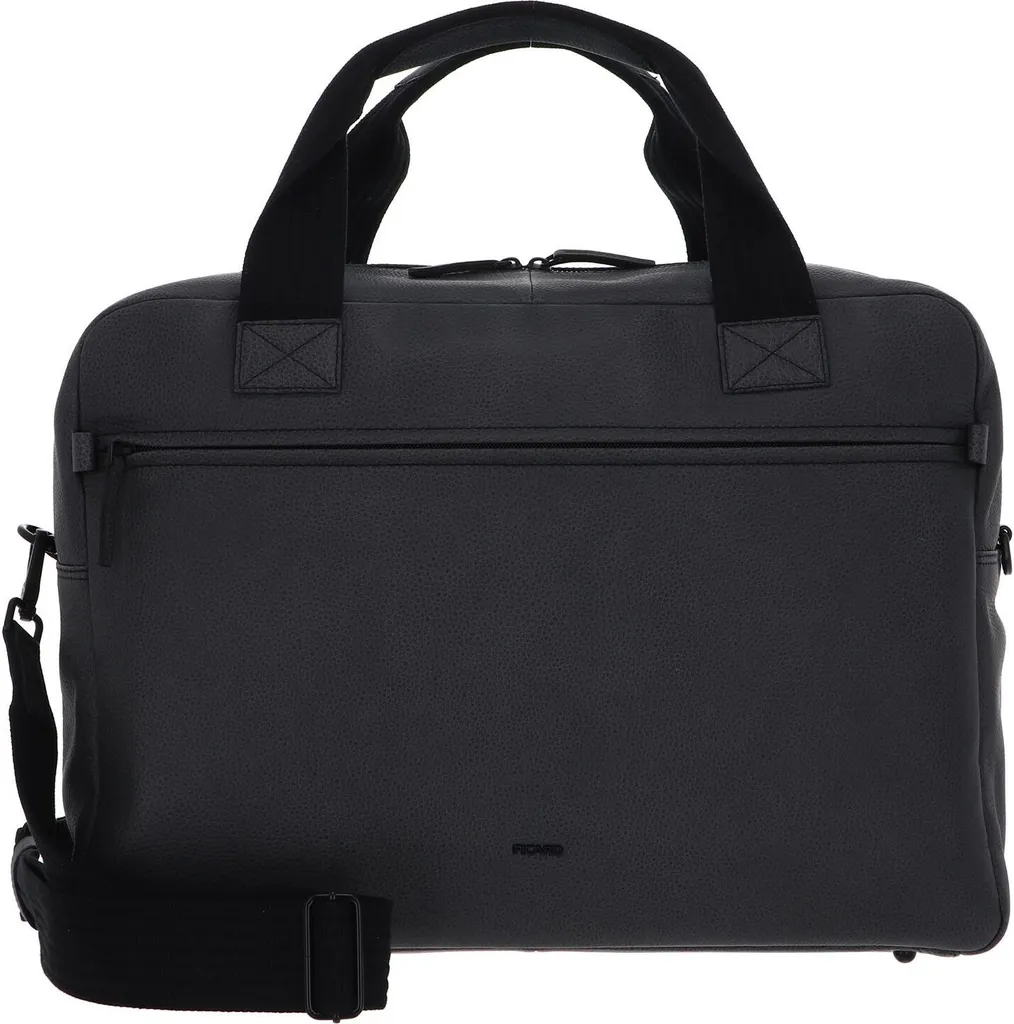 Sac de voyage Duffle Bag PICARD en cuir de vachette souple anthracite