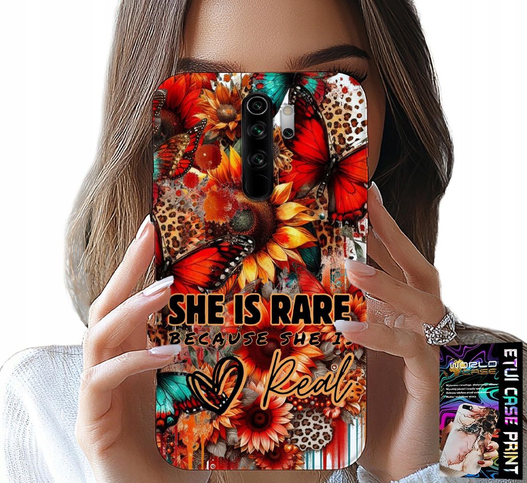 Fall Für Xiaomi Redmi 9 - Sie Ist Selten, Sonnenblumen, Blumen, Schmetterlinge