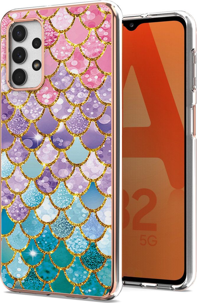 Galaxy A23 Hülle, Muster Handyhülle Anti-Shock Weich TPU Bumper Schutzhülle für Samsung Galaxy A23 4G / 5G Bunt