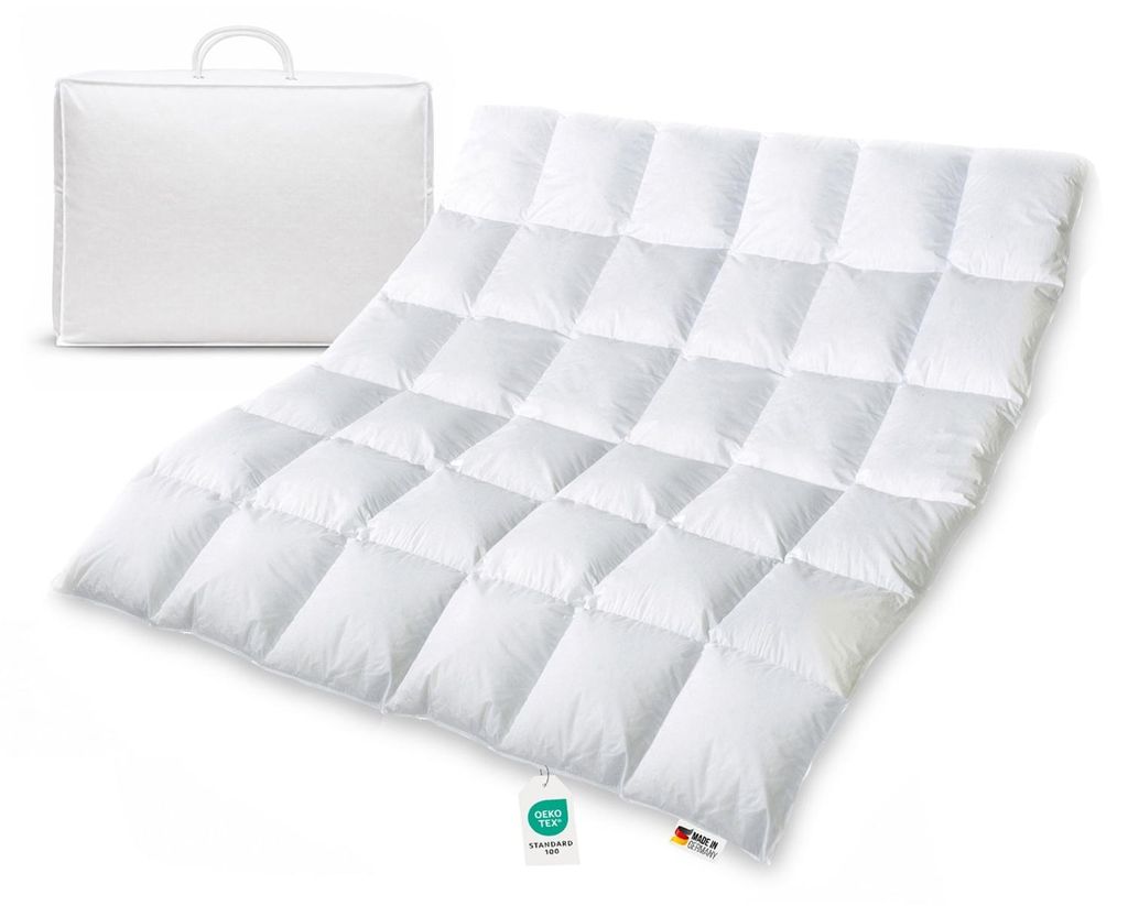Extra warme 100% sibirische Daunen Bettdecke Daunendecke Produktbild 