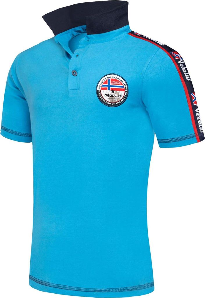 Nebulus Poloshirt NEBI Herren, Shirt, Sweatshirt, Polo, P4972 - Herren, malibublau, XL