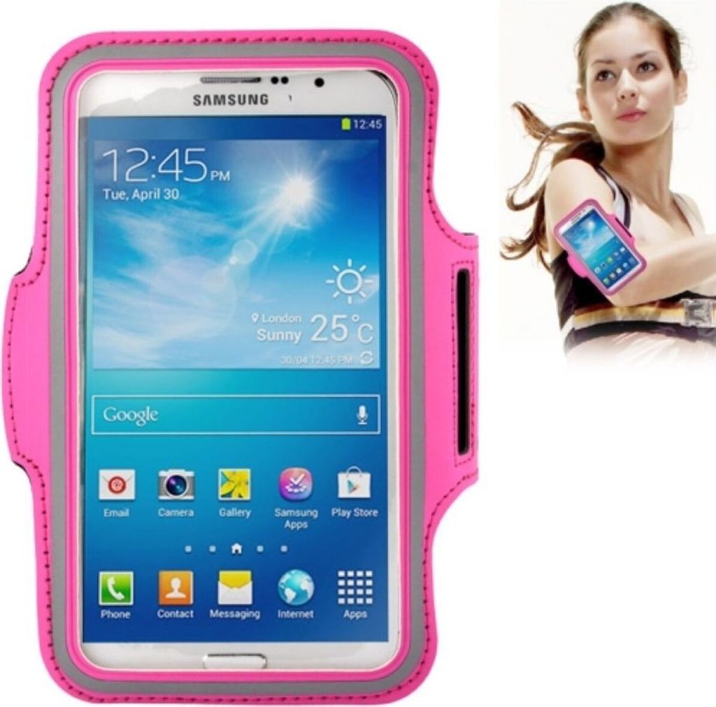 Tasche Armband für Samsung Galaxy Mega 6.3 i9200 Pink