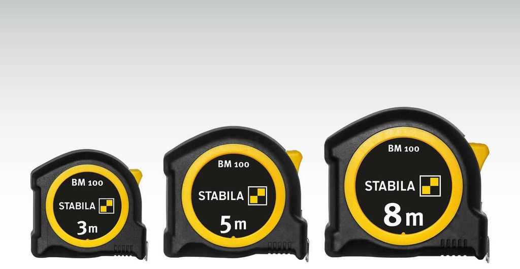 STABILA BM 100, 5 m (cm) Taschenbandmaß Immagine del prodotto 