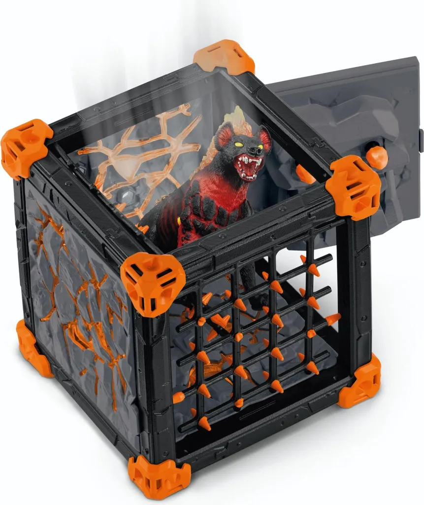 Schleich Eldrador 42674 BattleCave Lavahyäne Figurine de Combat de Feu
