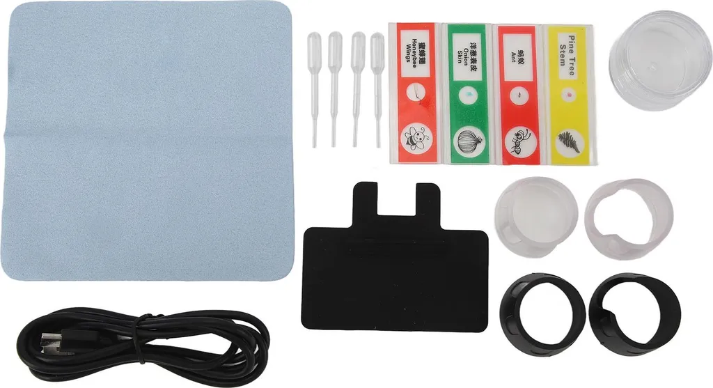 Microscope 1000x écran IPS 5 pouces avec 3 modes d'éclairage LED réglables - 4