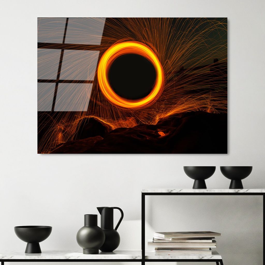 Wallity, UV-089 70 x 100, Dekorative Malerei aus gehärtetem Glas, 100 % gehärtetes Glas, Mehrfarbig, 70 x 100 cm