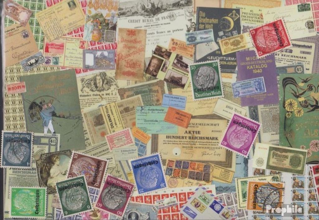 Briefmarken Lothringen (Dt.Bes.2.WK.) 10 verschiedene Marken