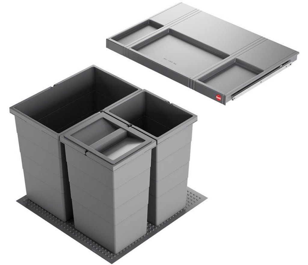 Popelnice Hailo 3301681 Allegro 430, sada 2x13 + 28 litrů, Obrázek produktu 