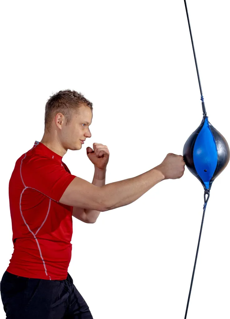 Speedboxball bleu : ballon de boxe suspendu résistant haute performance - 7